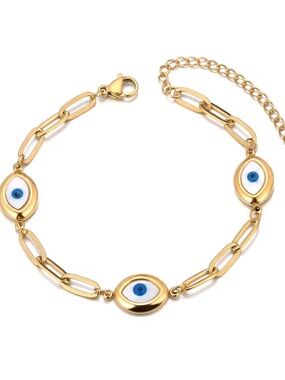 NWT 🧿Evil eye bracelet in Gold